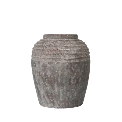 36cm Antique Dark Grey Terracotta Pot