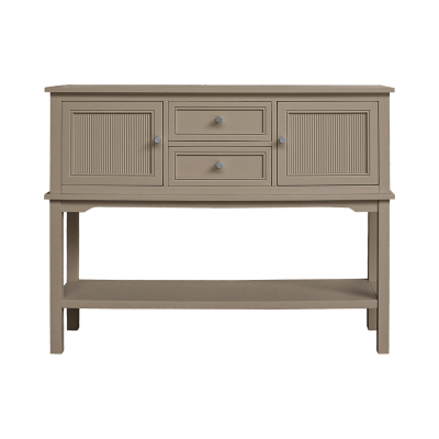 Lindon Taupe 2 Door 2 Drawer Sideboard with Gold Handles